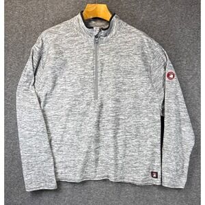 Canada Weather Gear Pullover Men XXL Grey Space Dye Quarter Zip Stretch Packable